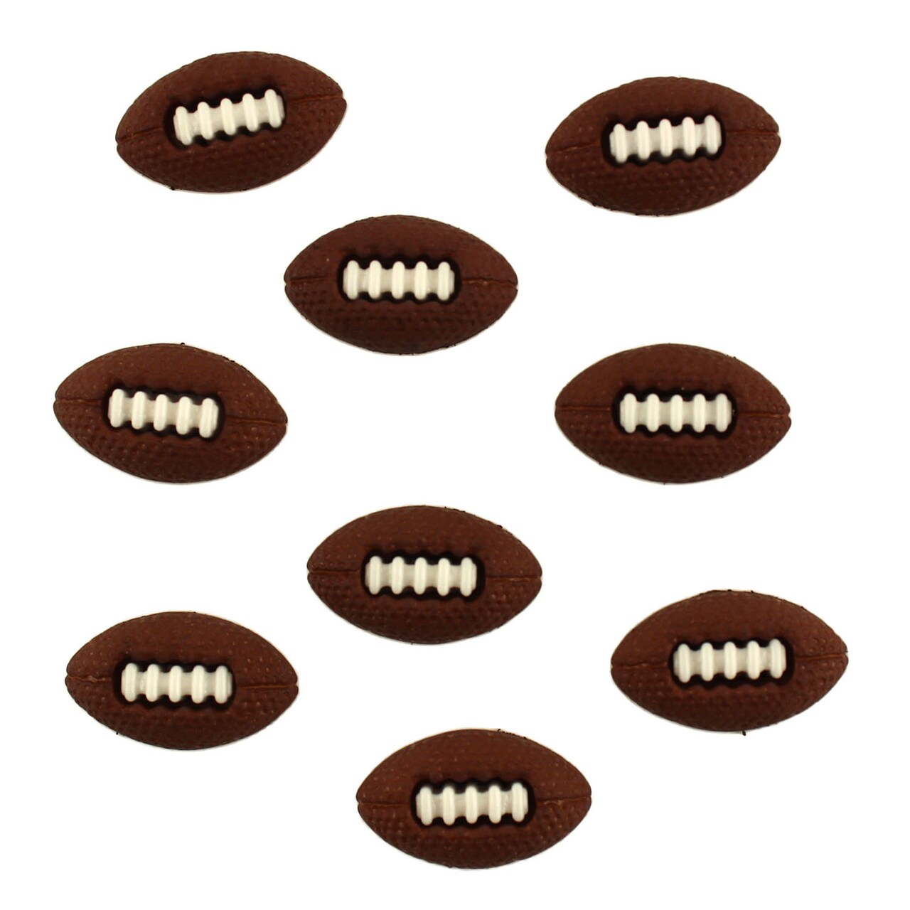 Buttons Galore and More Craft & Sewing Buttons - Footballs- 27 Buttons